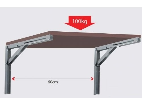 Кронштейн для столешницы к стене складной