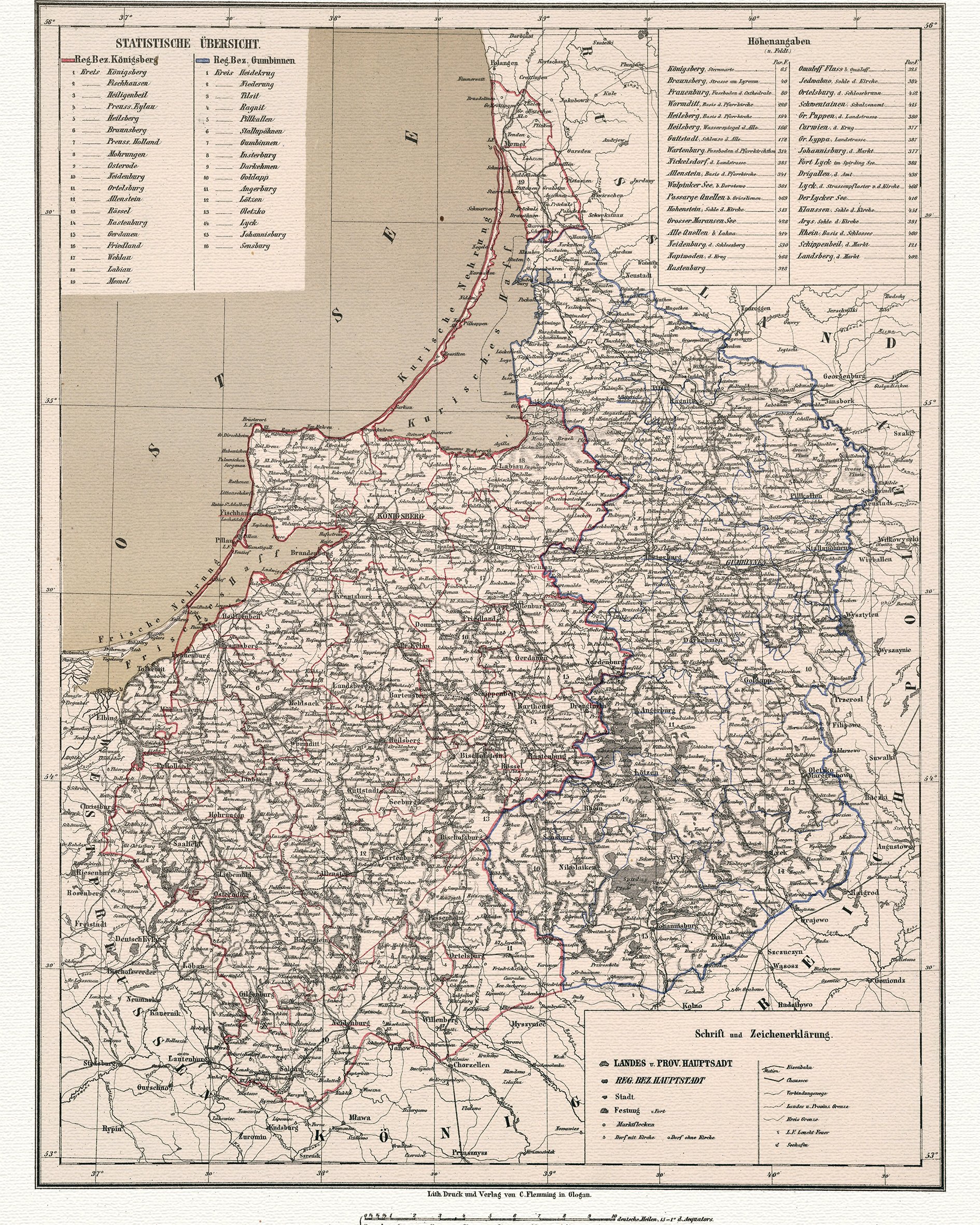 Восточная пруссия карта до 1945