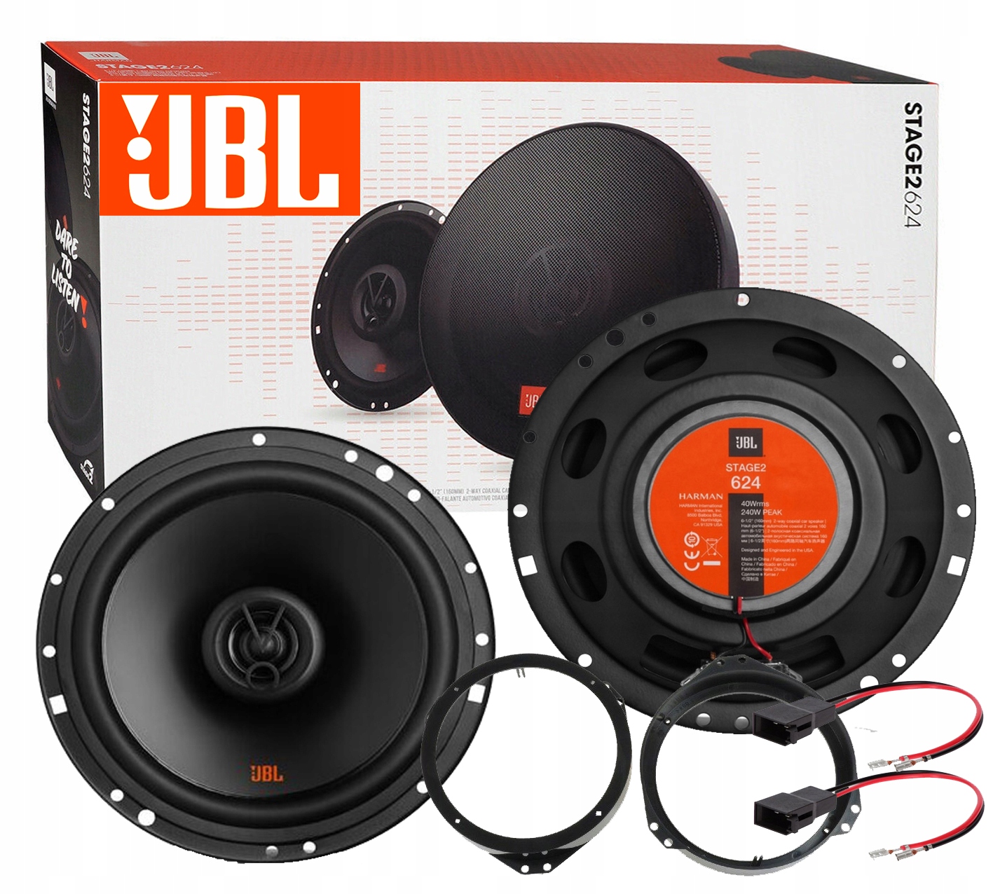 Купить JBL STAGE2 624 ДИНАМИКИ OPEL VECTRA B, C, ВПЕРЕД, НАЗАД (9026688750)  с доставкой в Россию