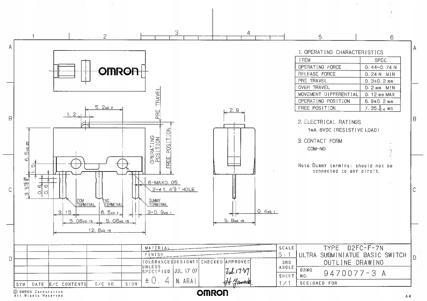 Схема omron f7