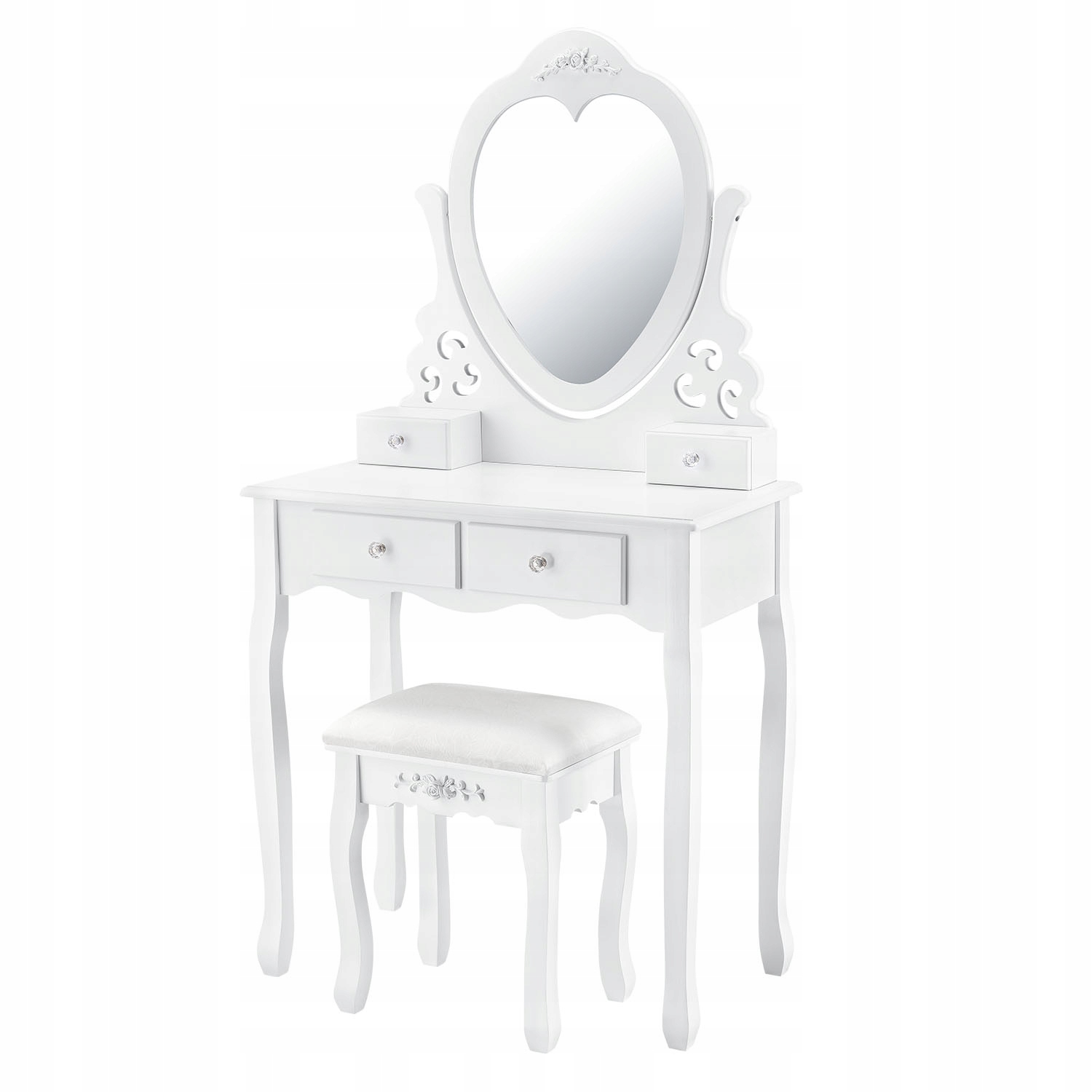 Будуарный столик с зеркалом Вайт Роуз
