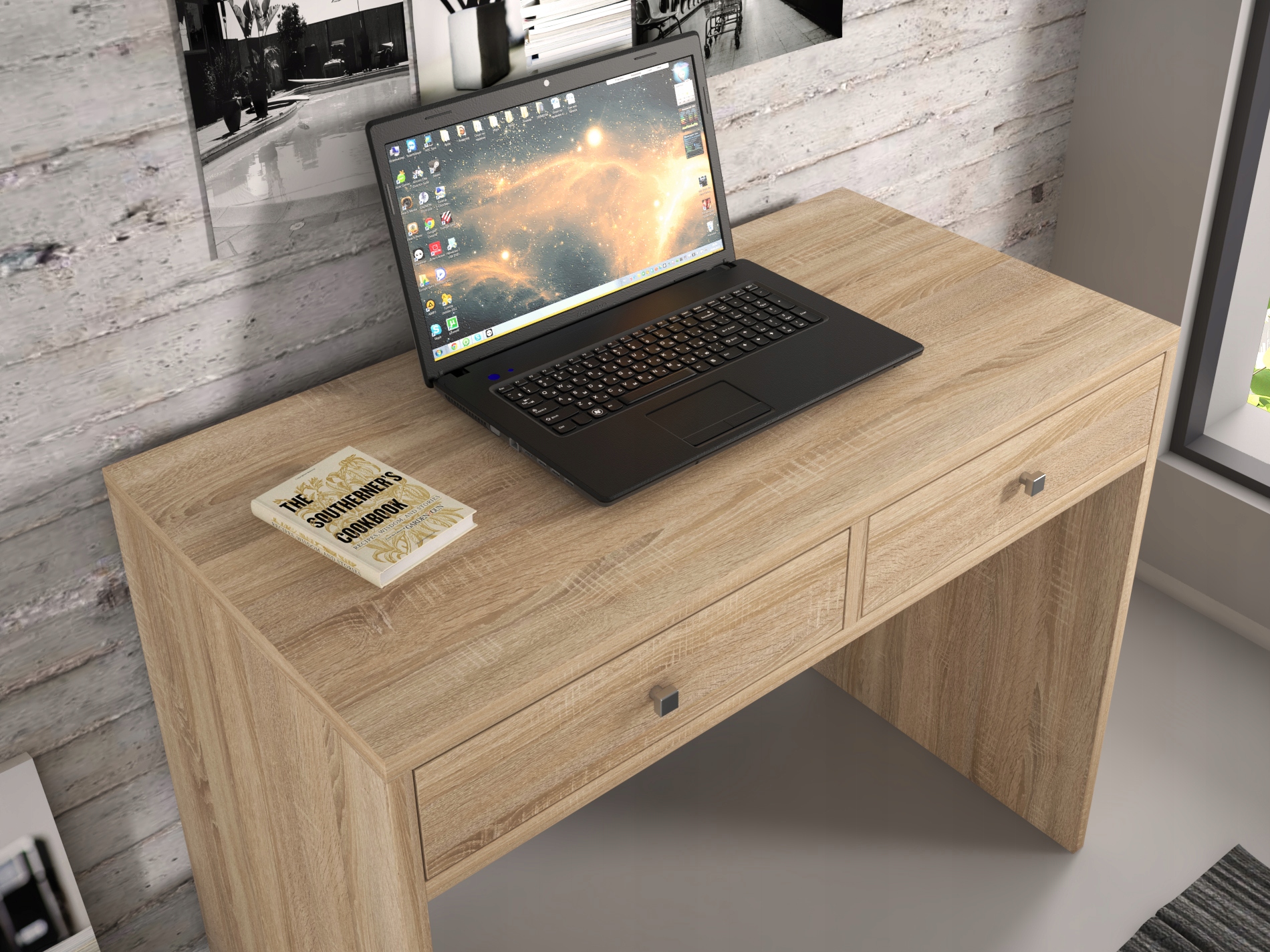 компьютерный стол из дуба