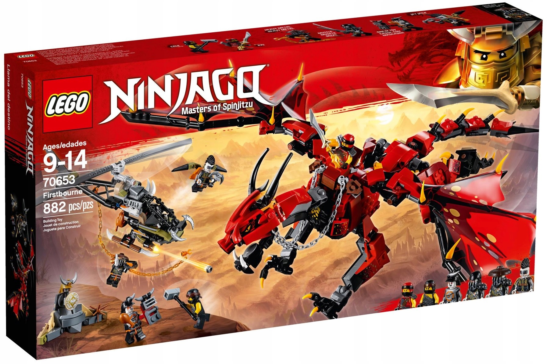 Купить LEGO NINJAGO 70653 FIRSTBOURNE КРАСНЫЙ ДРАКОН КАЯ (8115030549) с  доставкой в Россию