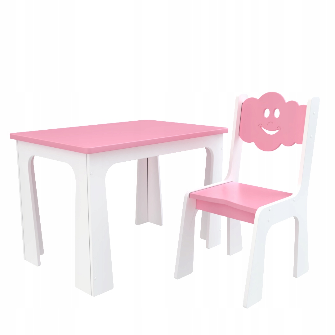 столик и стульчик для детей белый