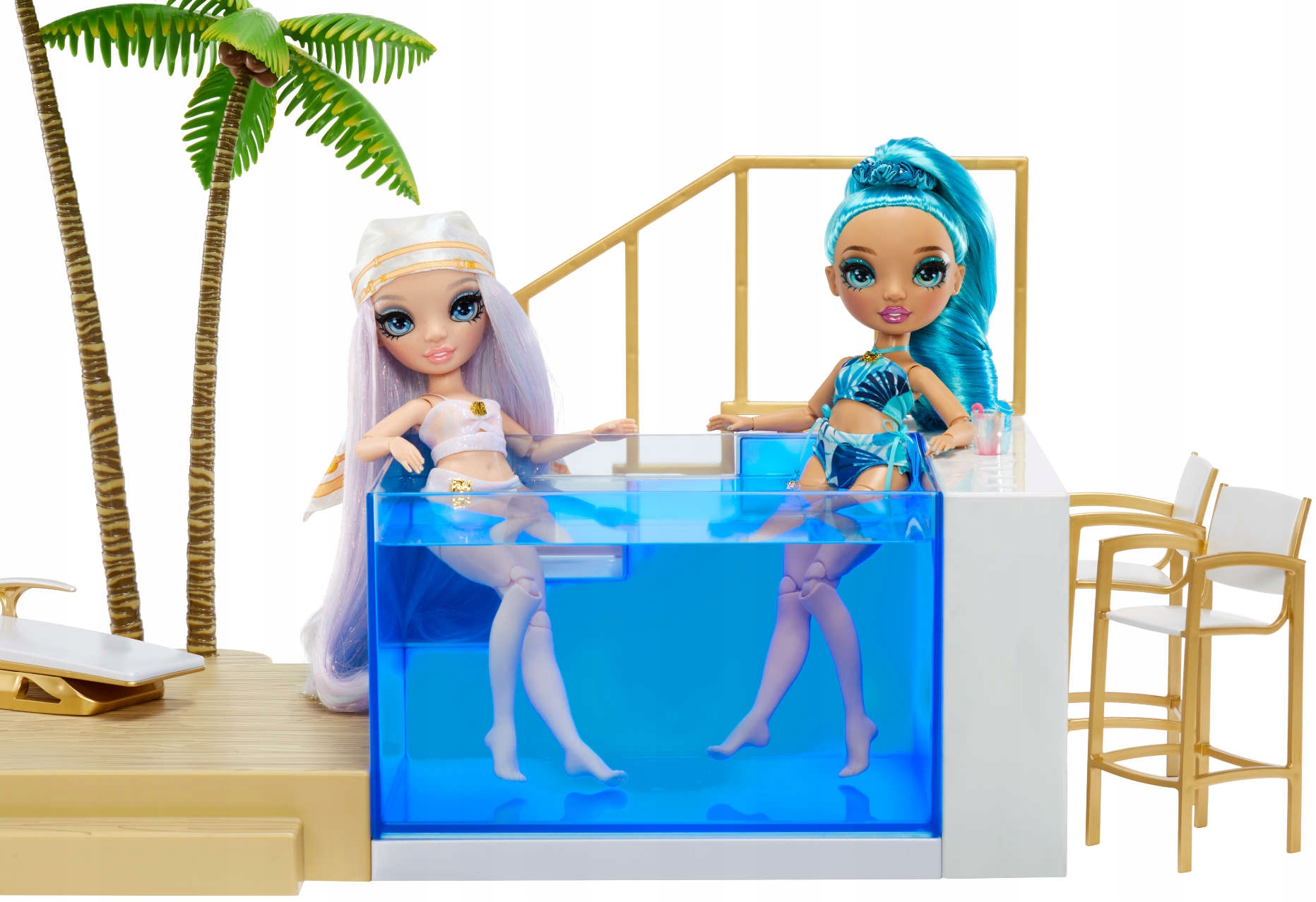 Куклы Rainbow Хай с бассейном.