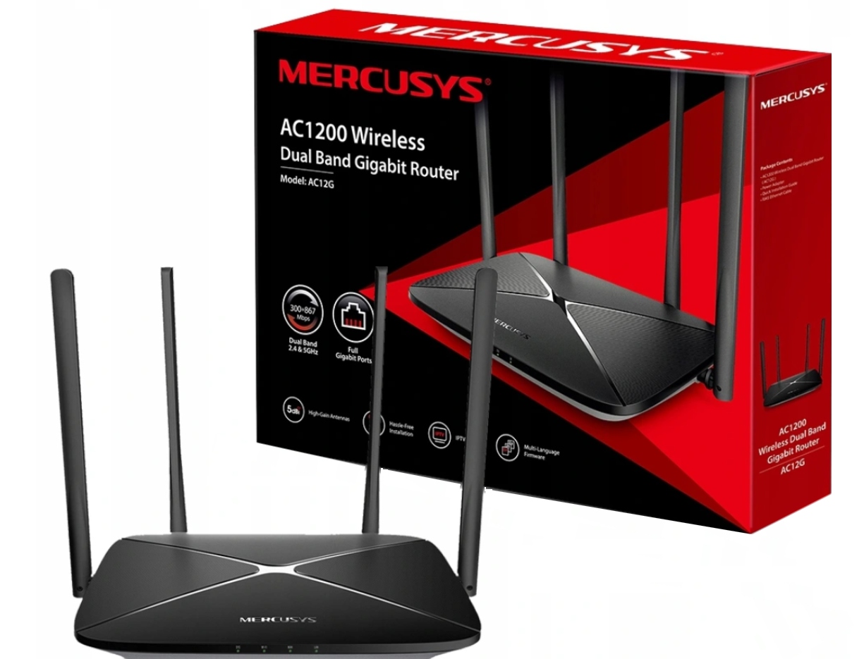 Двухдиапазонный гигабитный wi fi роутер ac1300. Mercusys ac1200g.