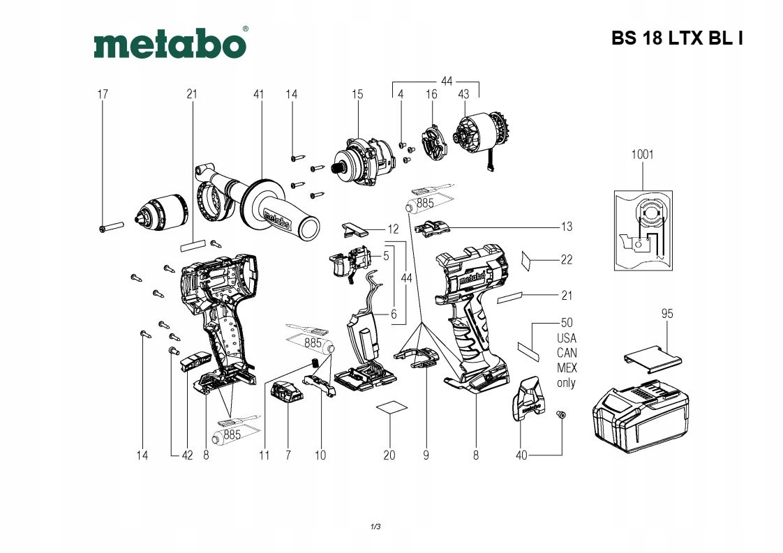 Порядок сборки редуктора metabo uhe 2250 multi Купить METABO корпус сверла BS 18 LTX BL и 343438370 (11022049597) с доставкой в