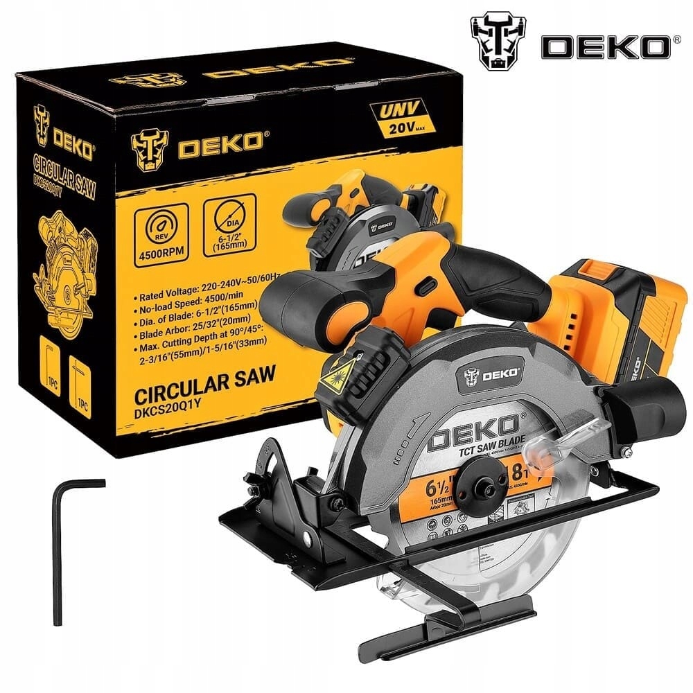 Купить РУЧНАЯ ЦИРКУЛЯРНАЯ ПИЛА ДЛЯ РЕЗКИ ДРЕВЕСИНЫ 1600 ВТ DEKO ...