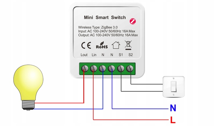 Схема подключения вай фай выключателя света без нуля