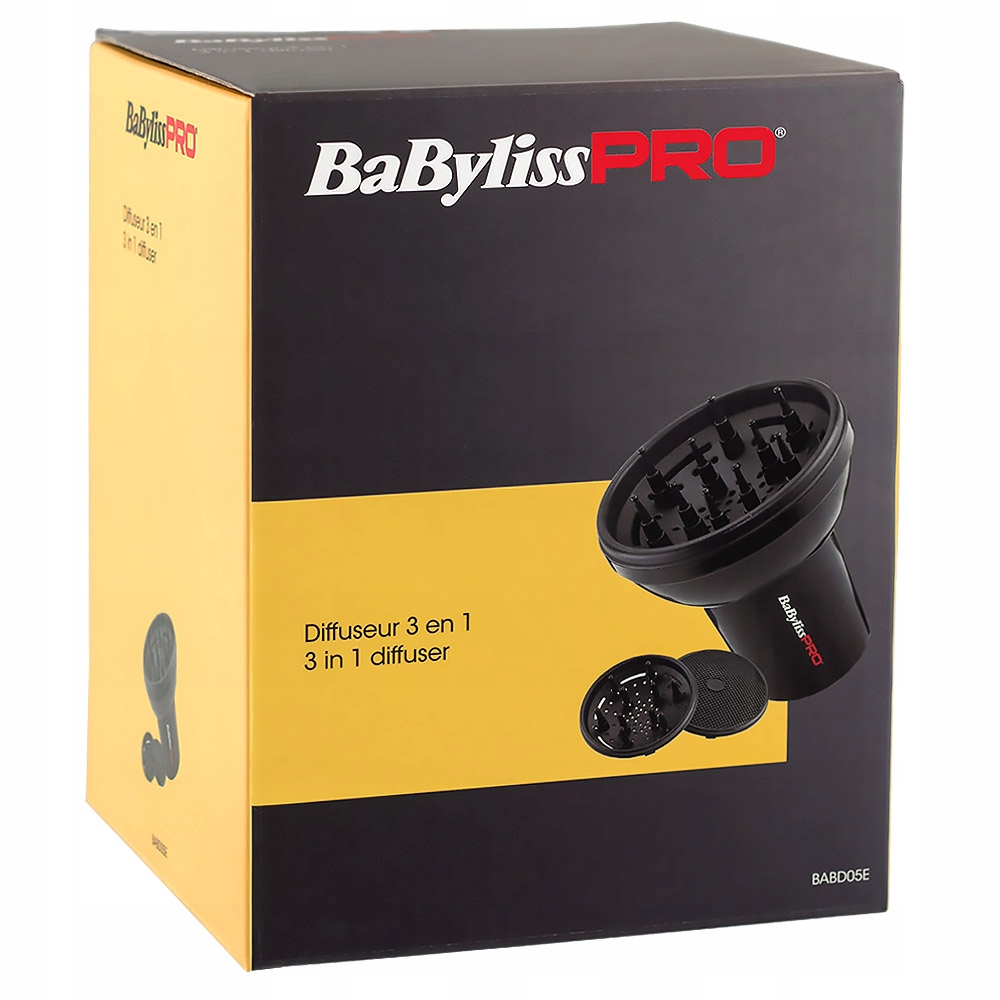 Babd05e диффузор BABYLISS Pro универсальный, 3 насадки. Babd.