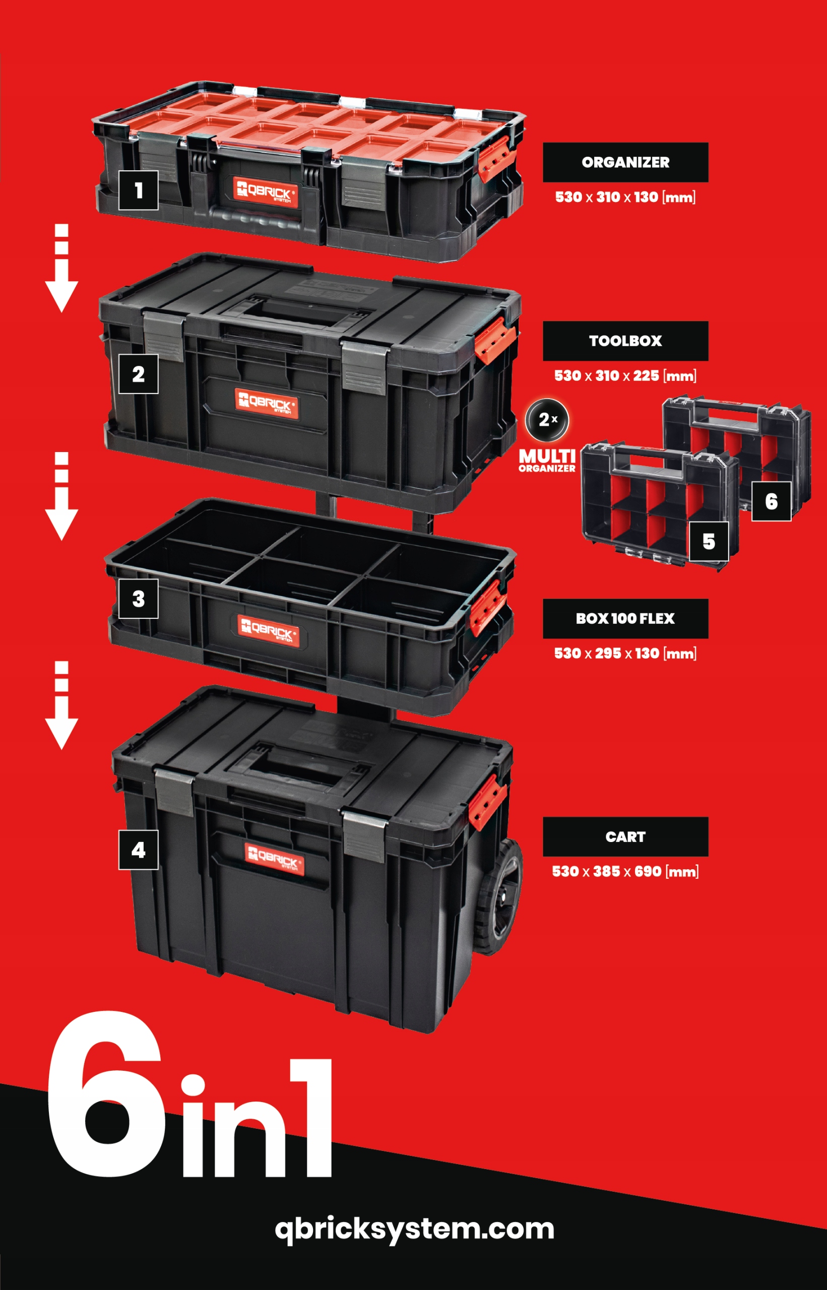 Qbrick system two 6in1. Ящик для инструментов Qbrick System two 6-in-1. Qbrick 6in1 набор ящиков System. Ящик для инструментов Qbrick System two 6-in-1 535x390x820mm 10501285. Набор ящиков Qbrick System two 6в1.