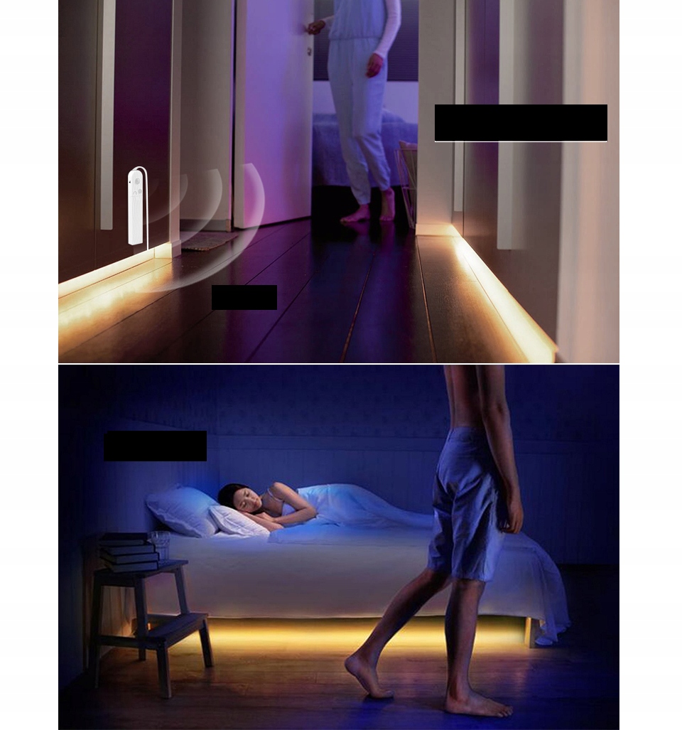 Светодиодная лента под кроватью
