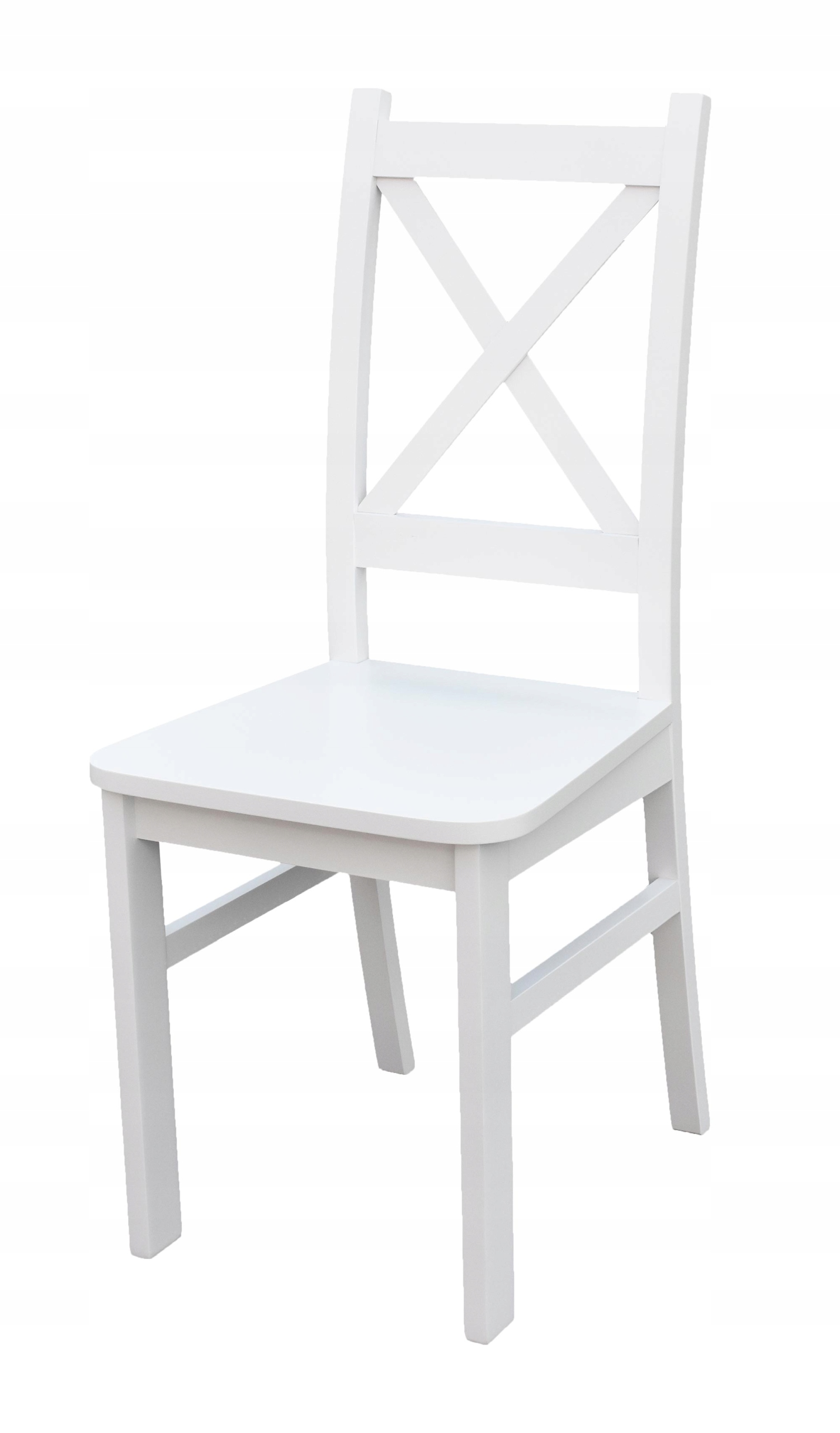 белый стул с серой обивкой