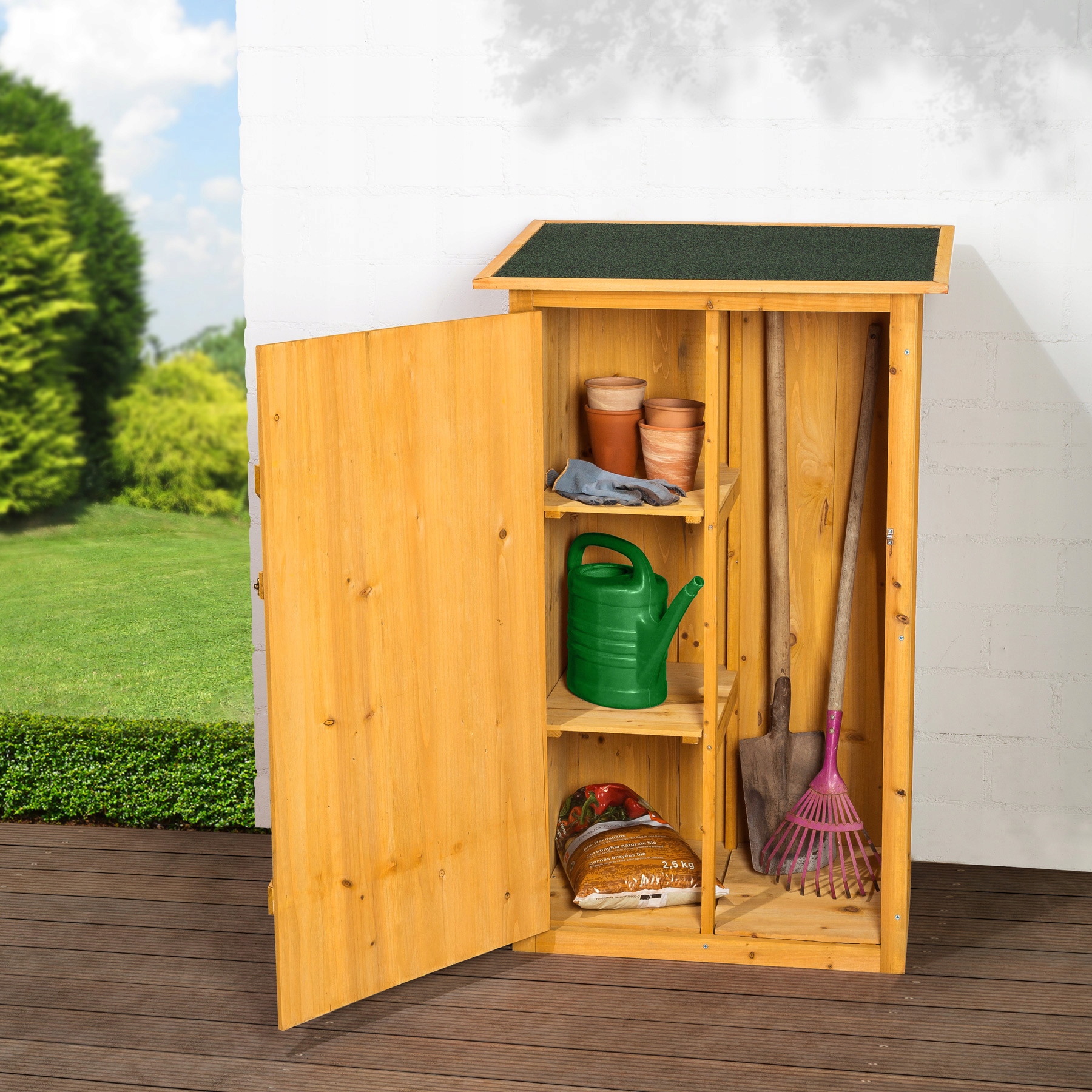 шкаф для хозяйственного инвентаря деревянный