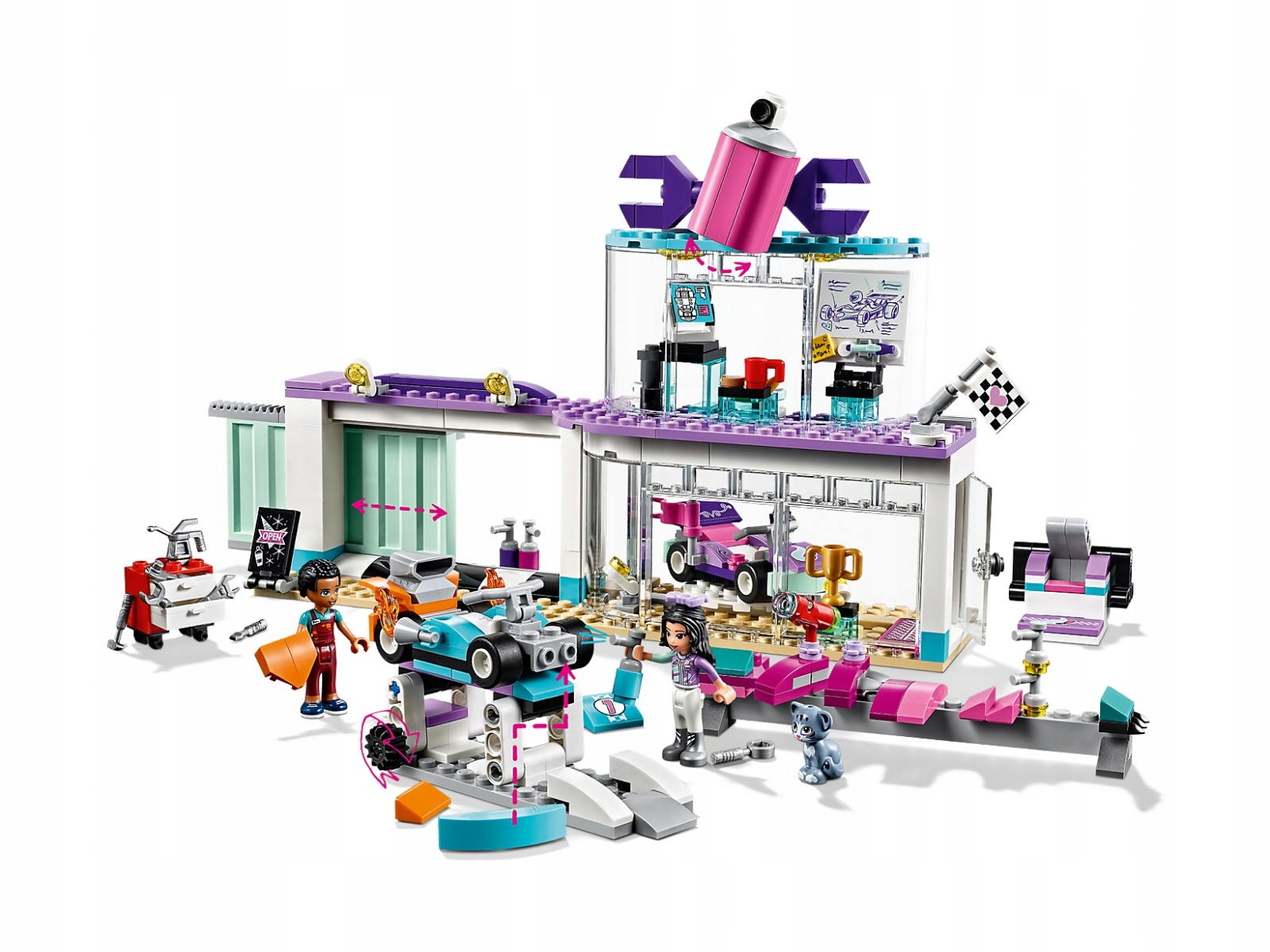 Мастерская друзья. Лего 41351. Конструктор LEGO friends 41351 мастерская по тюнингу автомобилей. Лего френдс 41351. 11039 Конструктор френдс.