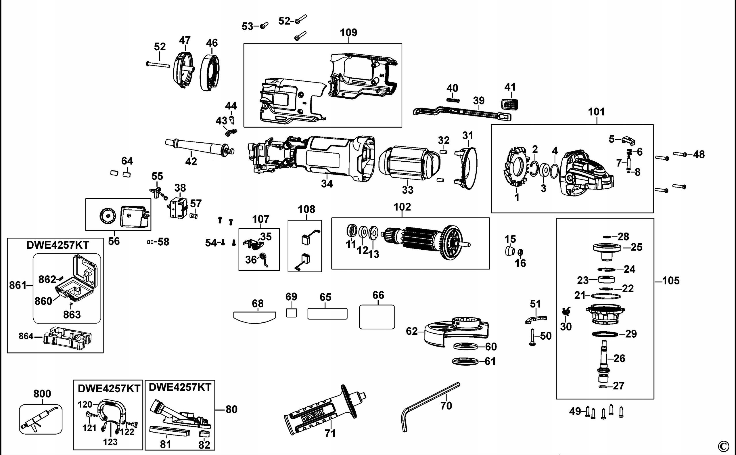 Электрическая схема болгарки dewalt