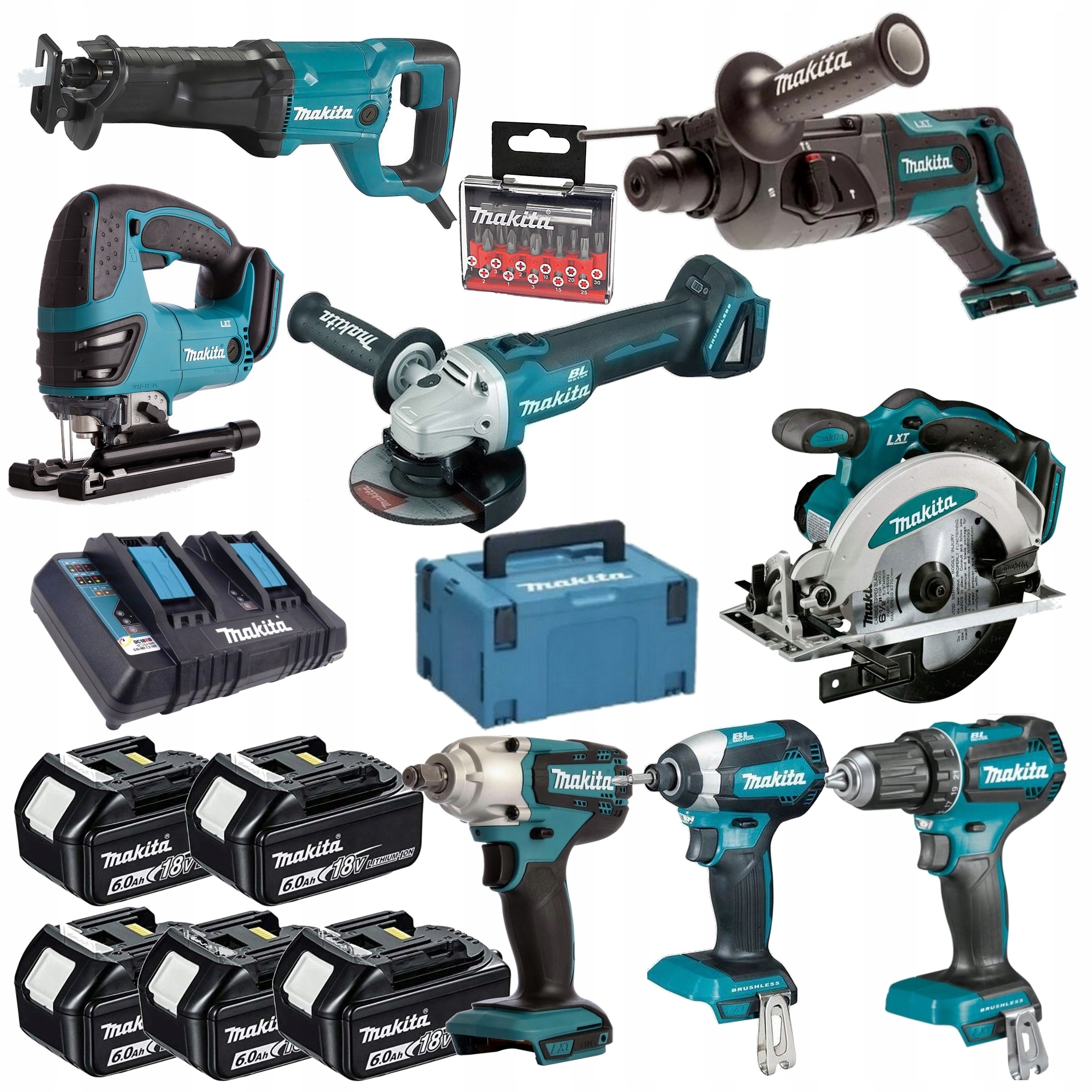 Инструмент 18. Makita Combo Kit. Комбо наборы Макита. Набор Макита 6 предметов. Макита комбо кит набор инструмента.