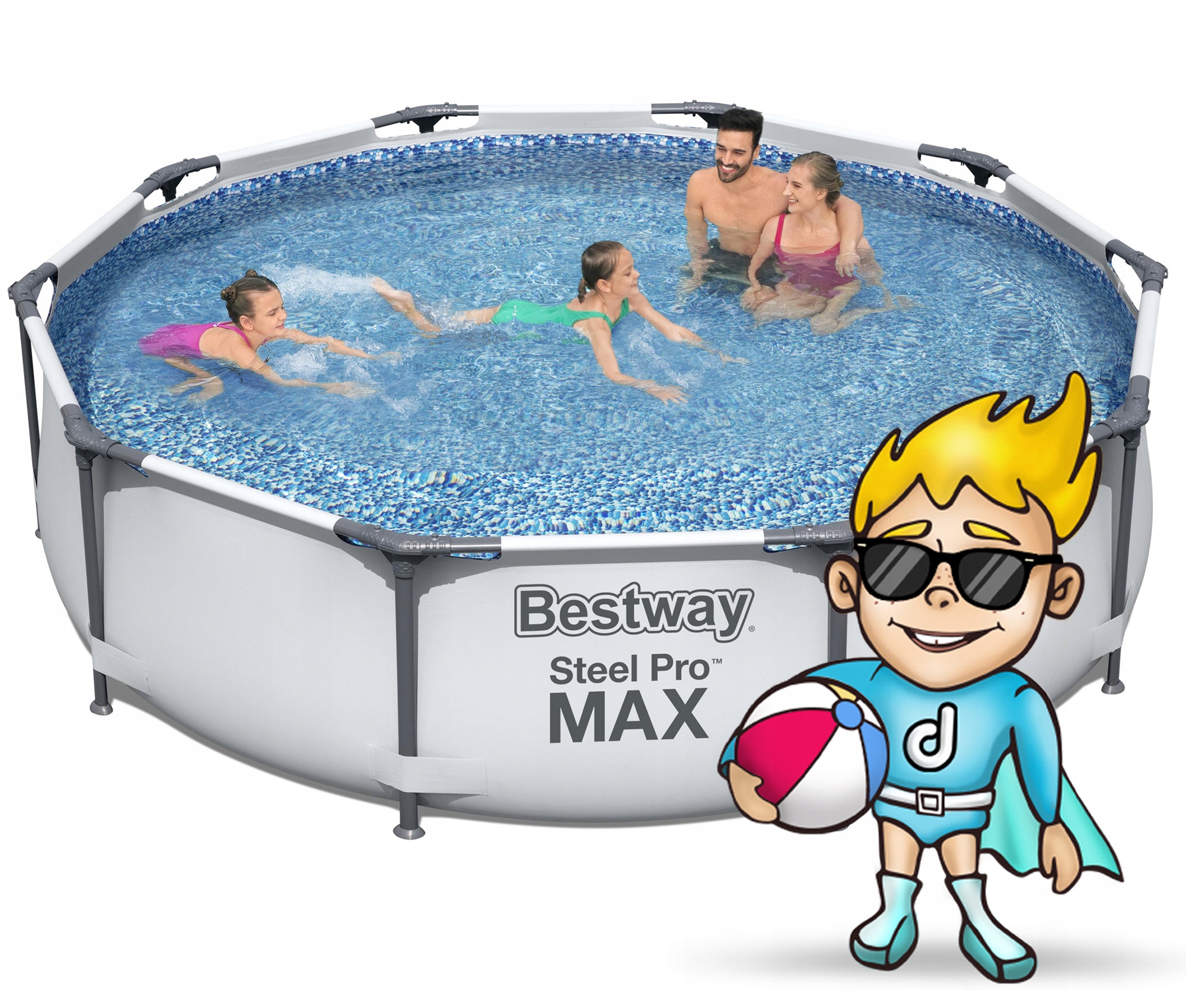 Каркасный бассейн max. Бассейн Bestway 305х76см Steel Pro. 56406 Bestway. Бассейн каркасный Bestway 305x76 Steel Pro Max см круглый. Бассейн каркасный Bestway 305x76 см.