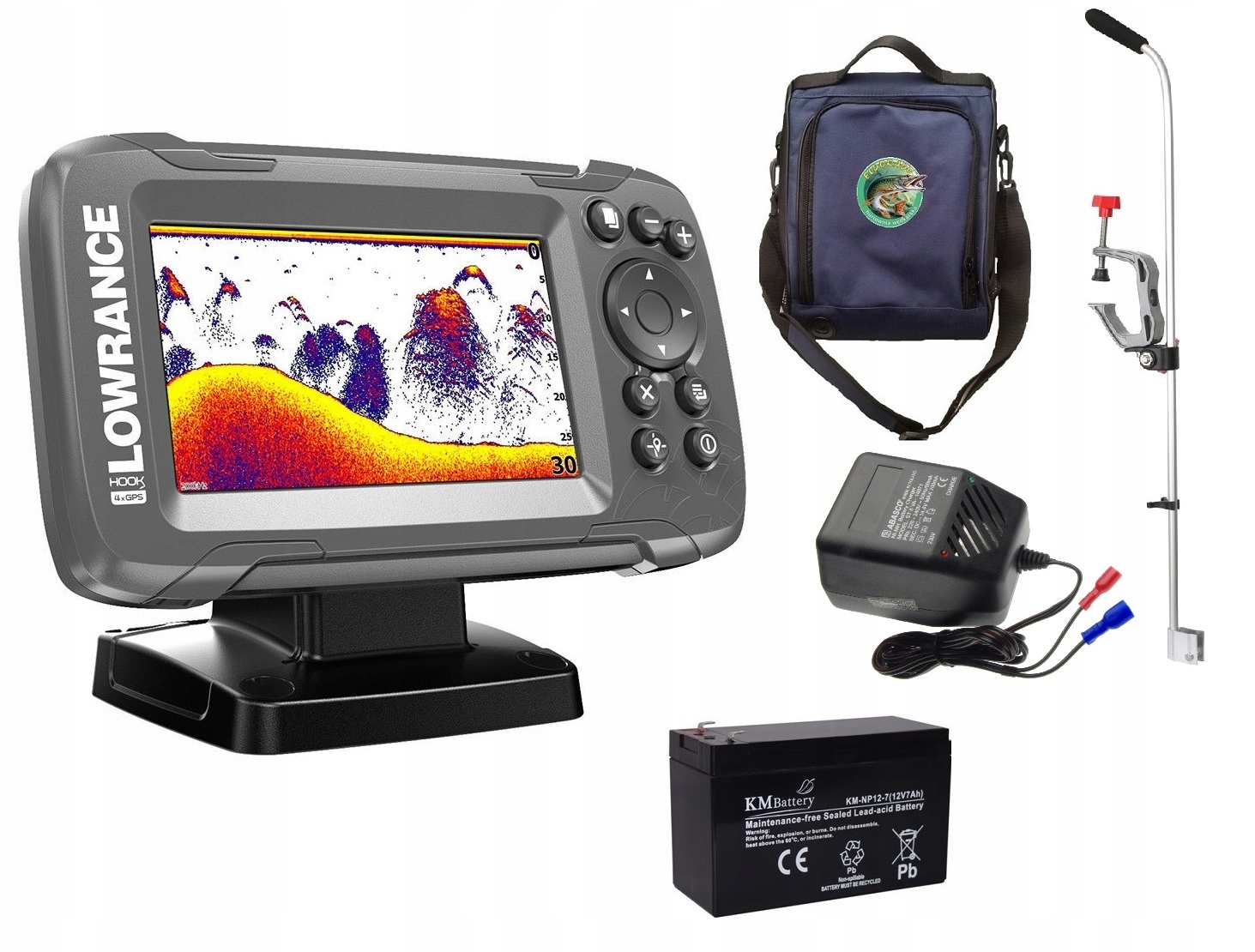 Бюджетный эхолот. Эхолот Lowrance hook2 4x GPS.