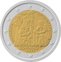 2 euro Słowacja Akademia Istropolitana 2017