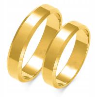 Золотые ТРАПЕЦИЕВИДНЫЕ кольца в попытке 333 5.0 мм