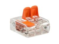 Универсальный БЫСТРОРАЗЪЕМНЫЙ соединитель WAGO 3X0. 2-4mm2 50шт
