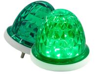 lampa 12 LED SMD kopułka sygnalizacyjna kontrolka 12v 24v zielona