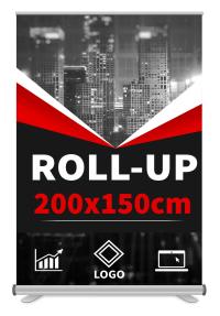 ROLL-UP 150X200CM ROLLUP BLOCKOUT рекламный настенный баннер дизайн бесплатно