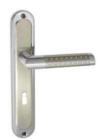 Галактика 72 ключ дверная ручка никель / хром