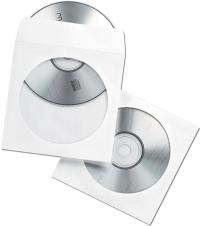 PAPIEROWE KOPERTY CD DVD z okienkiem białe 100szt Wysoka Jakość