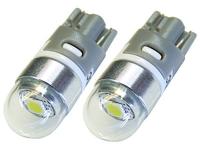 W5W LED T10 CREE UHP 12V 24V zimny biały 2szt MOC