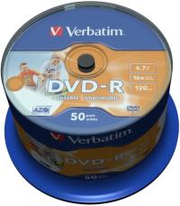 Verbatim DVD-R PHOTO PRINTABLE Шт. 50 Москва нон-ID