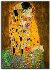Картина Густав Климт Поцелуй 60x90 см на холсте