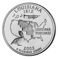 25 centów (2002) Stany USA - Louisiana Mennica Denver