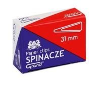 Spinacze Biurowe 31 mm Trójkątne Grand 100 sztuk 2 op.