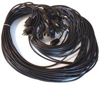 2-жильный кабель (кабель Cu) дл. 2Мб с штепсельной вилкой США