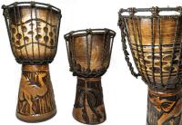 Барабан Bongos Djembe деревянный инструмент барабан 20 см