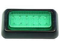 Lampa 18 LED przemysłowa do sygnalizator kontrolka 12v 24v zielona kinkiet