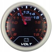 WSKAŹNIK WOLTOMIERZ VOLT AUTO GAUGE SMOKE 52MM