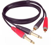 Kabel RCA - jack 6,3 mm Klotz AT-CJ0100 1 m