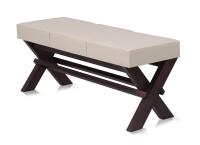 Деревянная скамья Кросс мягкое сиденье цвета