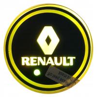 ŚWIATŁA LED LOGO PODKŁADKA RENAULT RZUTNIK RGB