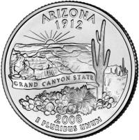 25 centów (2008) Stany USA - Arizona Mennica Denver