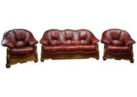 Кожаный Мягкий Уголок Roma Комплект 3 1 1