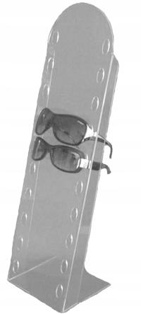 Stojak na okulary z plexi /ekspozytor na 10 sztuk/