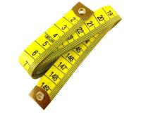 Желтый неабразивный сантиметр рулетка 150 см качество