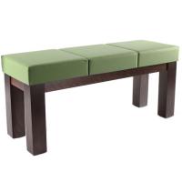 Ławka bejcowana MODERN III miękkie siedzisko pufa