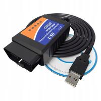 Interfejs USB diagnostyczny ELM 327 kabel OBD II elm327