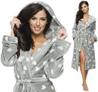 ДЛИННЫЙ ТЕПЛЫЙ ПУХОВЫЙ ЖЕНСКИЙ ХАЛАТ ПОДОМКА