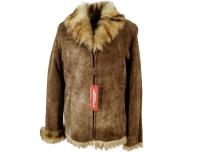 Kożuch Naturalny Damski ZIMOWY Sportowy CIEPŁY 40 Skóra OWCZA POLSKA NOWY